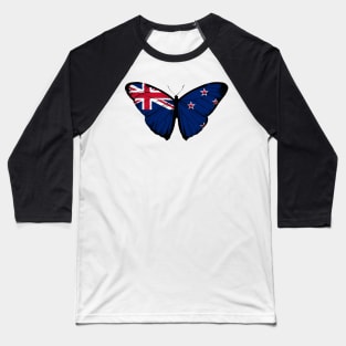 Vintage New Zealand Butterfly Moth | Pray For New Zealand and Stand with New Zealand Baseball T-Shirt